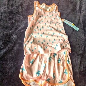 NWT Cat & Jack Girls 2 Piece Pajama Set XL